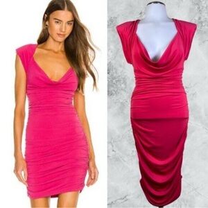 Michael Costello x REVOLVE Madelyn Mini Dress - Fuchia